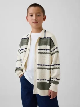 Jersey tipo polo holgado para niño