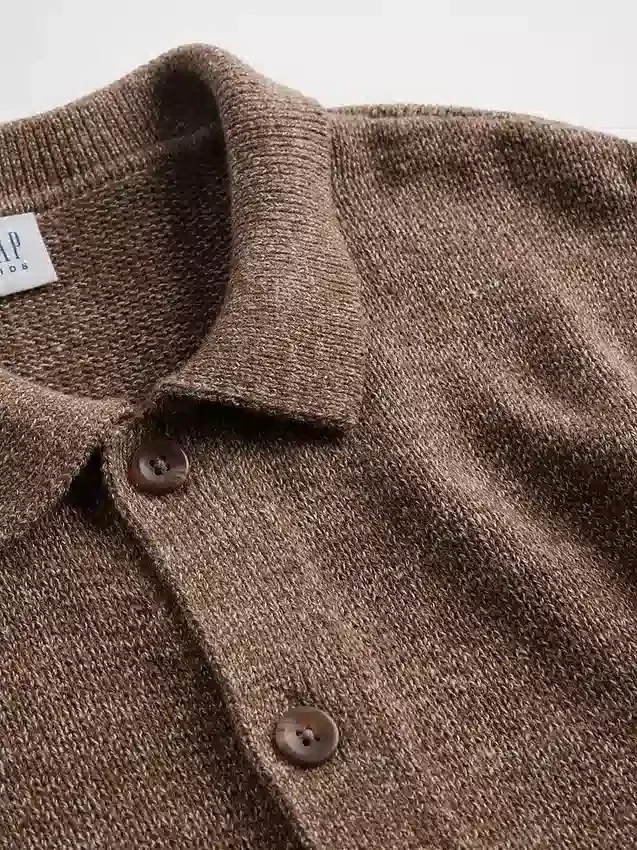 Jersey tipo polo holgado para niño