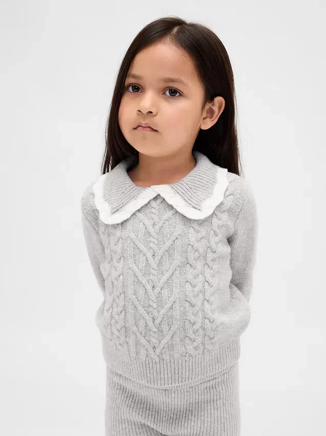 Jerséu con cuello CashSoft para bebés y niños pequeños