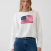 Jerséu corto oversize «Americana» 100 % algodón