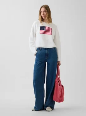 Jerséu corto oversize «Americana» 100 % algodón