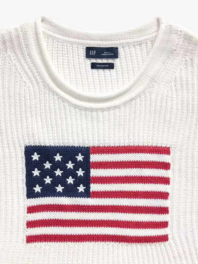 Jerséu corto oversize «Americana» 100 % algodón