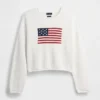 Jerséu corto oversize «Americana» 100 % algodón