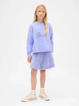 Jerséu de punto con volantes «Wicked Tinsel» para niña