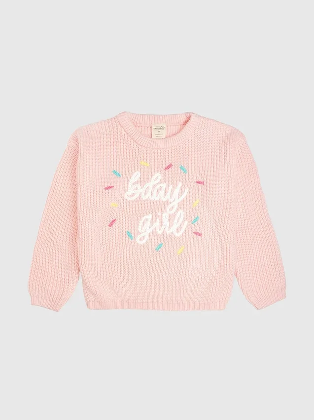 Jerséu de punto «Sweet Wink Birthday Girl Sprinkle»