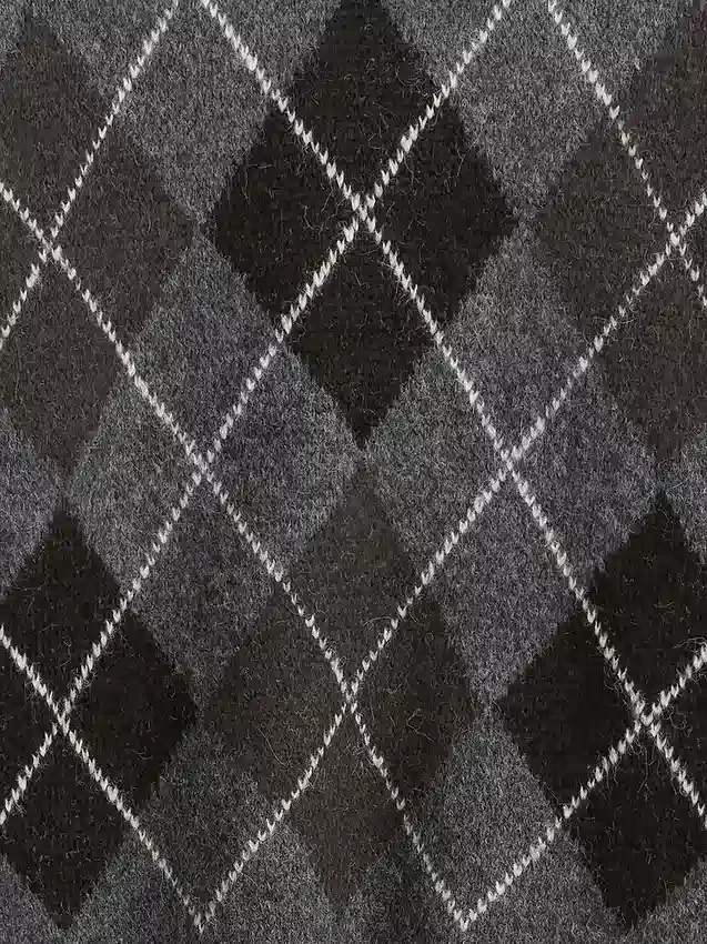 Jerséu holgado de mezcla de lana con diseño Argyle