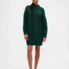 Jerséu mini de punto con cuello alto oversize