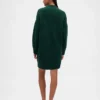Jerséu mini de punto con cuello alto oversize