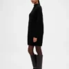Jerséu mini de punto con cuello alto oversize