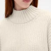 Jerséu mini de punto con cuello alto oversize