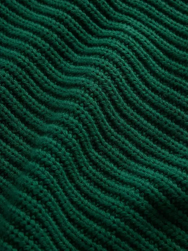 Jerséu mini de punto con cuello alto oversize