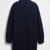 Jerséu mini de punto con cuello alto oversize