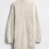 Jerséu mini de punto con cuello alto oversize