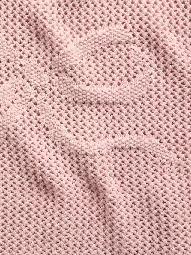 Jerséu oversize con estampado para niño, de punto de ganchillo