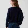 Jerséu oversize de ganchillo para niño con motivos «Americana»