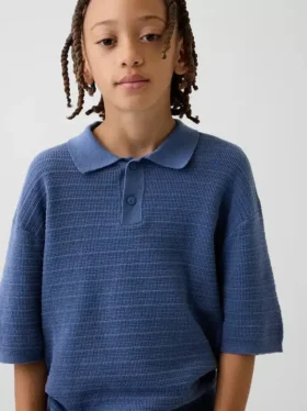 Jerséu polo holgado para niño