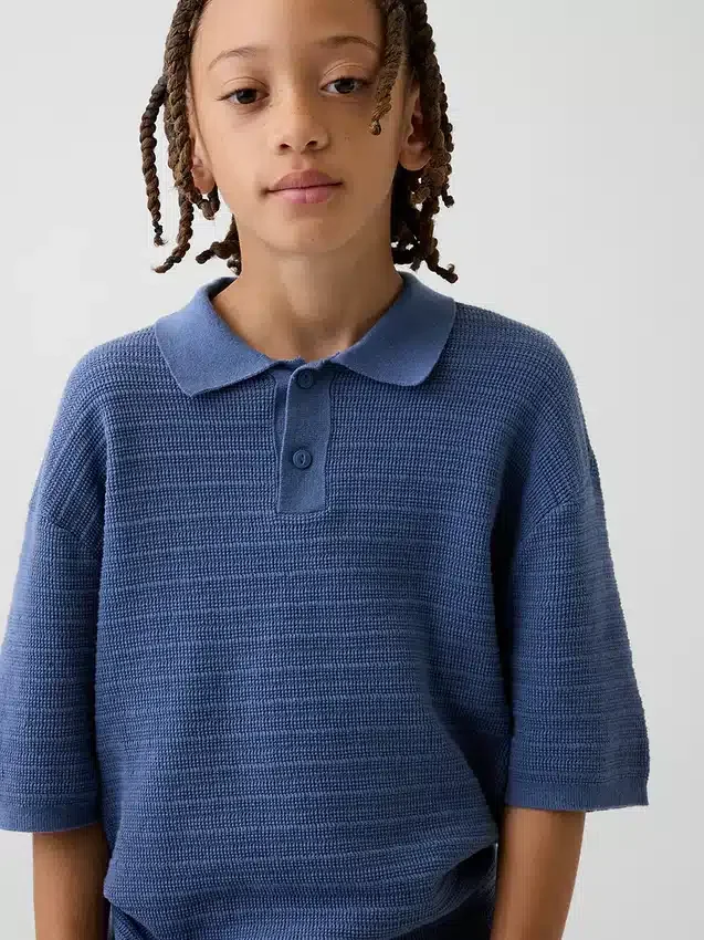 Jerséu polo holgado para niño