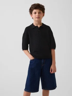 Jerséu polo holgado para niño