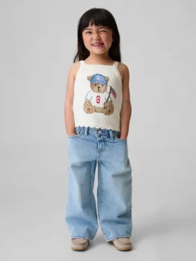 Jerséu sin mangas con estampado «Brannan Bear Americana» para bebés y niños pequeños