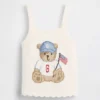 Jerséu sin mangas con estampado «Brannan Bear Americana» para bebés y niños pequeños