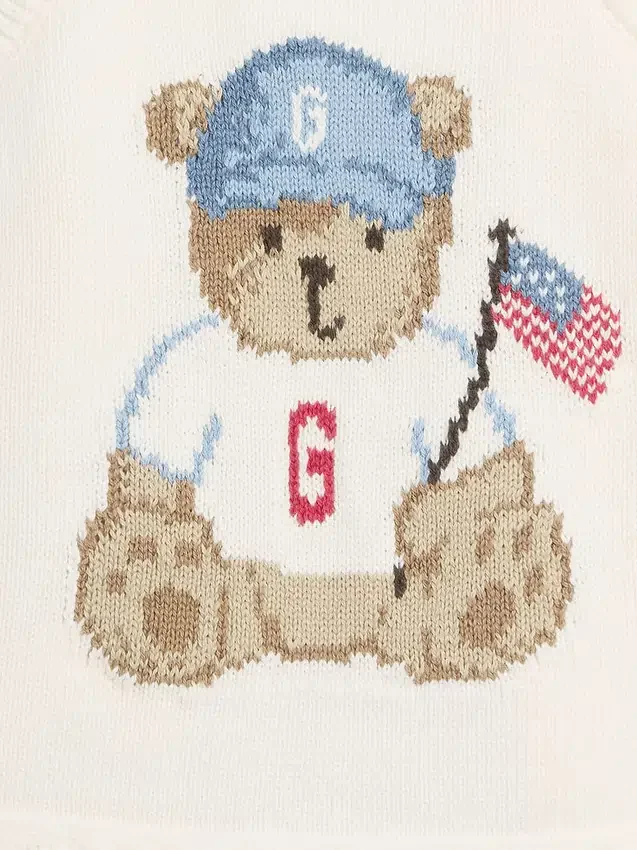 Jerséu sin mangas con estampado «Brannan Bear Americana» para bebés y niños pequeños