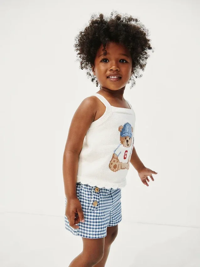 Jerséu sin mangas con estampado «Brannan Bear Americana» para bebés y niños pequeños