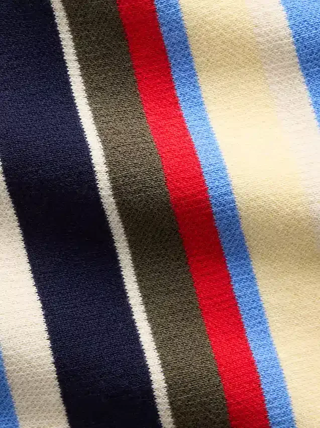 Jerséu sin mangas de punto de algodón 100 % a rayas con cuello halter