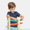 Juguete de madera con rampa para coches de carreras para niños pequeños