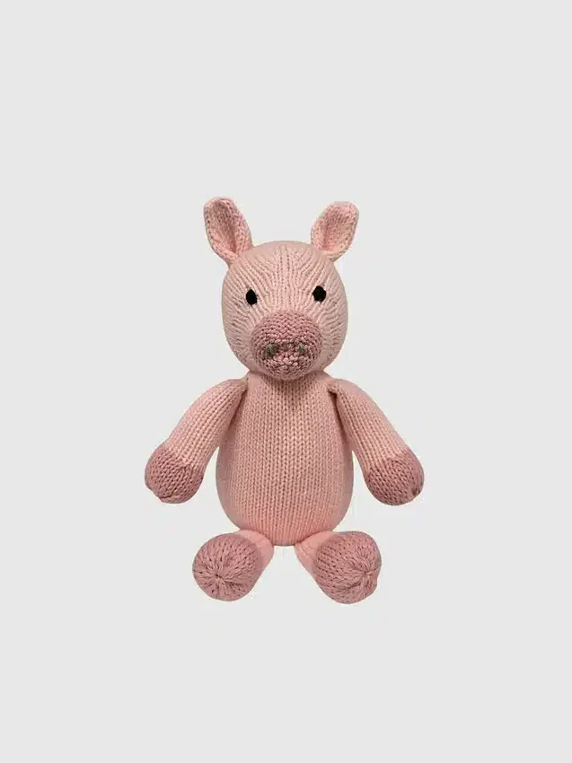 Juguete de punto con forma de cerdito
