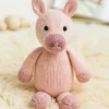 Juguete de punto con forma de cerdito