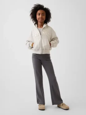 Leggings acampanados con doble vuelta para niños