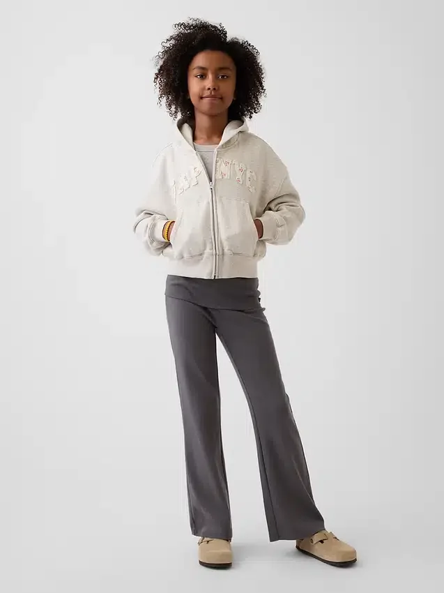 Leggings acampanados con doble vuelta para niños