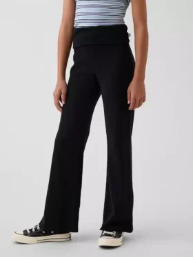Leggings acampanados con doble vuelta para niños