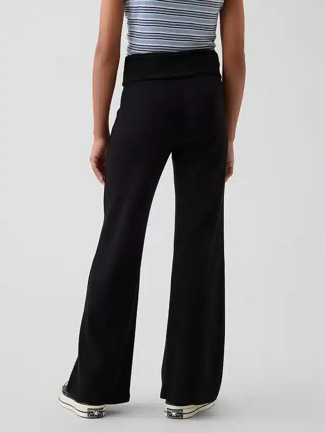 Leggings acampanados con doble vuelta para niños