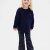 Leggings acampanados con forro cálido para bebés y niños pequeños