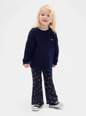 Leggings acampanados con forro cálido para bebés y niños pequeños