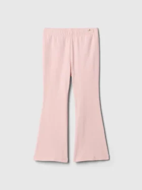 Leggings acampanados de punto acanalado para bebés y niños, combinables