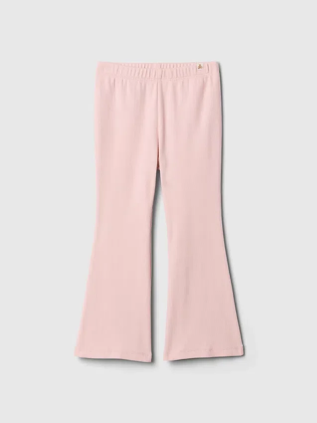 Leggings acampanados de punto acanalado para bebés y niños, combinables