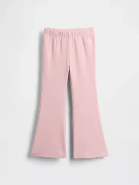 Leggings acampanados de punto acanalado para bebés y niños, combinables