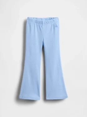 Leggings acampanados de punto acanalado para bebés y niños, combinables