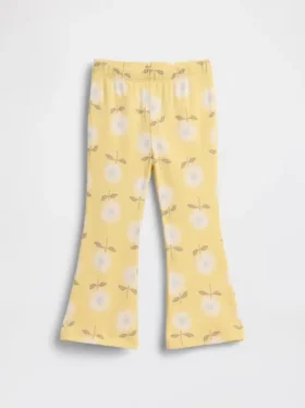 Leggings acampanados de punto acanalado para bebés y niños, combinables