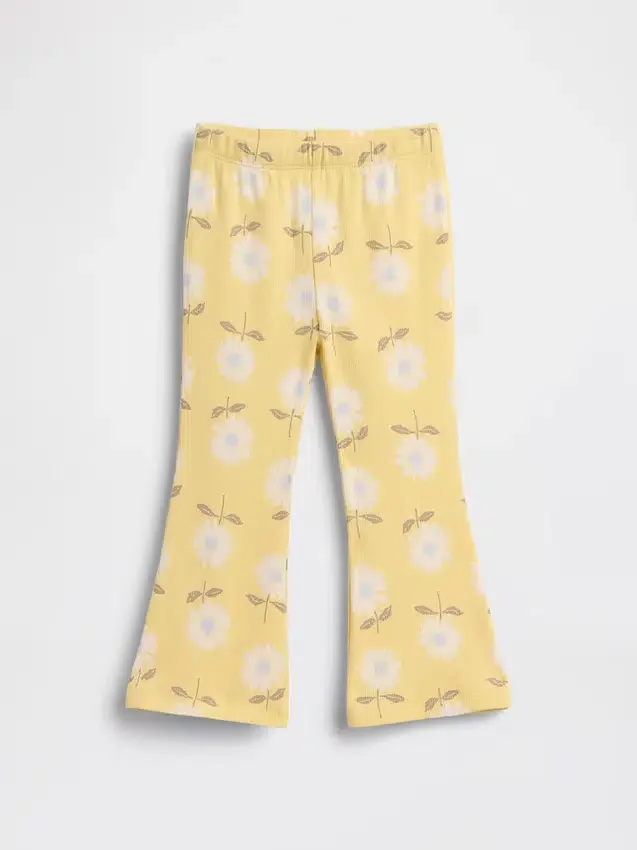 Leggings acampanados de punto acanalado para bebés y niños, combinables