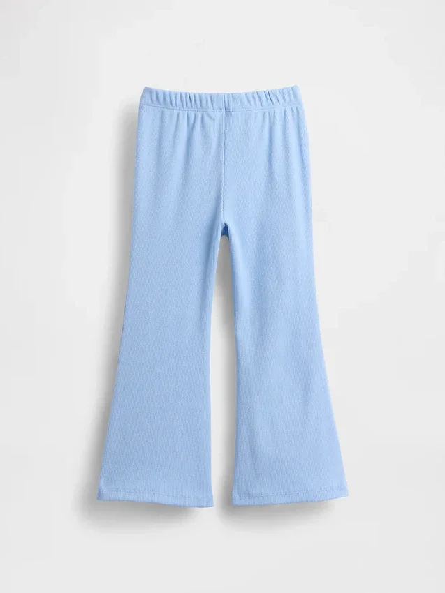Leggings acampanados de punto acanalado para bebés y niños, combinables