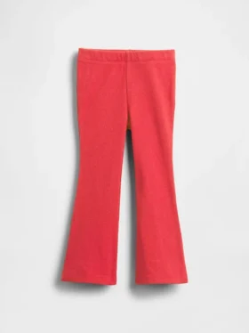Leggings acampanados de punto acanalado para bebés y niños, combinables