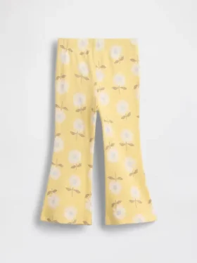 Leggings acampanados de punto acanalado para bebés y niños, combinables