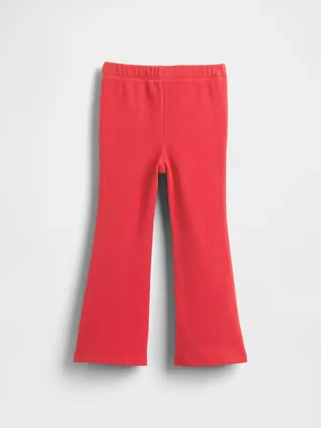 Leggings acampanados de punto acanalado para bebés y niños, combinables
