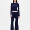 Leggings de pijama modernos con cintura doblada