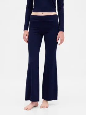 Leggings de pijama modernos con cintura doblada