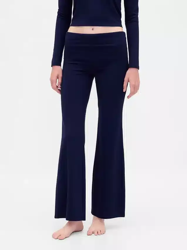 Leggings de pijama modernos con cintura doblada