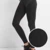 Leggings GapFit de talle alto con rayas texturizadas y compresión Sculpt